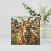 Impasto Geit op een Boerderij Kunst (Staand voorkant)