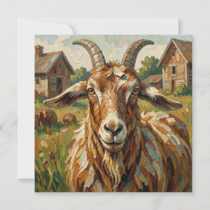 Impasto Geit op een Boerderij Kunst