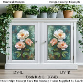 Impasto getextureerde pioenroos stijl bloeit DV4L  Tissuepapier