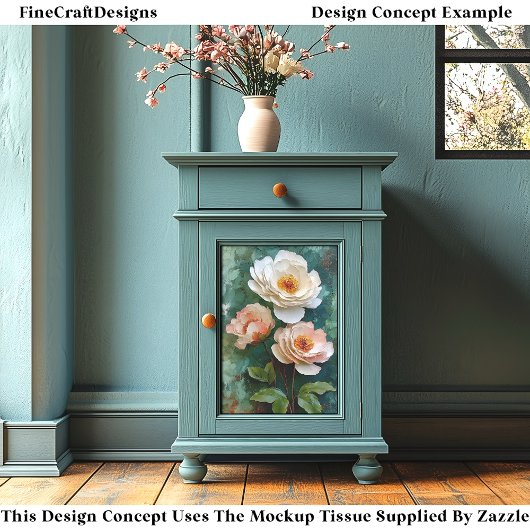 Impasto getextureerde pioenroos stijl bloeit DV4R  Tissuepapier