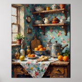 Impasto Keukenhoek Poster (Voorkant)
