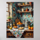 Impasto Kitchen Corner Poster (Voorkant)