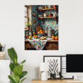 Impasto Kitchen Corner Poster (Thuiskantoor)