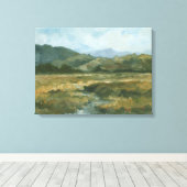 Impasto Landscape III Canvas Afdruk (Insitu (Houten vloer))