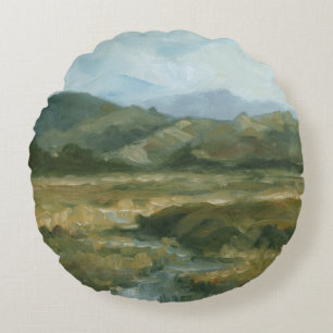 Impasto Landscape III Rond Kussen