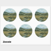 Impasto Landscape III Ronde Sticker (Vel)