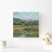 Impasto Landscape III Vierkante Klok (Huis)