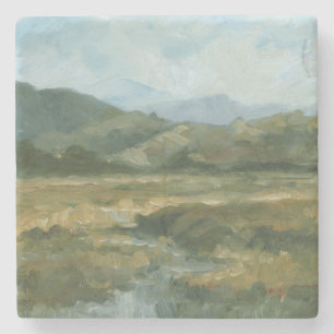 Impasto Landschap III Stenen Onderzetter
