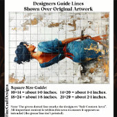 Impasto Oil Style,Dark Lady in Blue EL5R Decoupage Tissuepapier