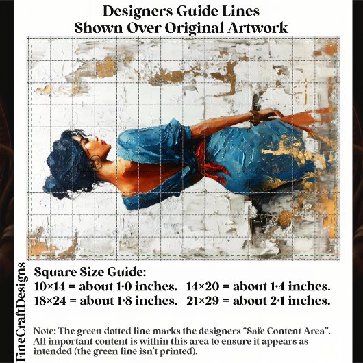 Impasto Oil Style,Dark Lady in Blue EL5R Decoupage Tissuepapier