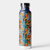 Impasto-stijl bloemen in een kleurrijke monogram waterfles (Rechts)