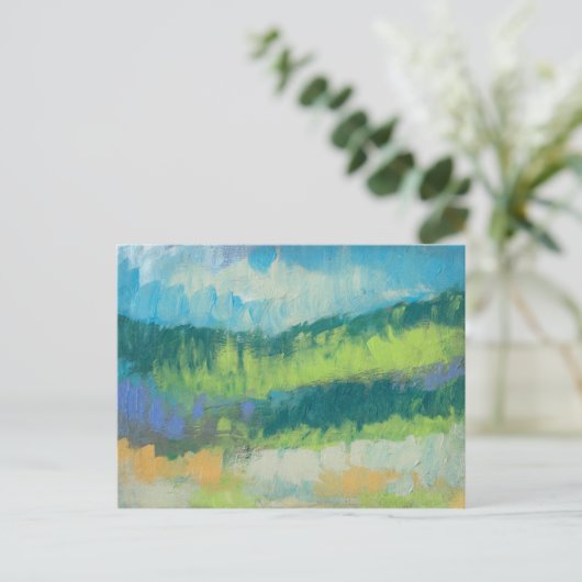 Impasto Veld II Briefkaart (Staand voorkant)