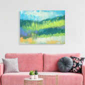 Impasto Veld II Canvas Afdruk (Insitu (Woonkamer))