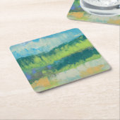 Impasto Veld II Kartonnen Onderzetters (Schuin)