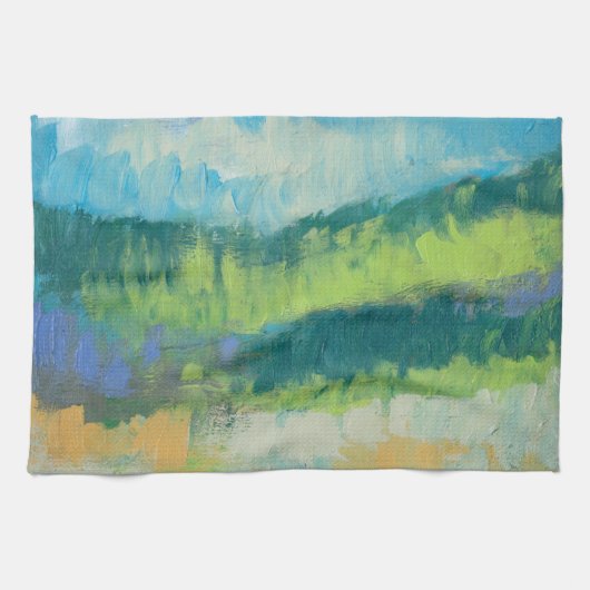 Impasto Veld II Theedoek (Horizontaal)