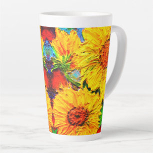 Impasto Zonnebloemen Latte Mok