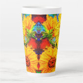 Impasto Zonnebloemen Latte Mok (Voorkant)