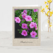 Impatiens - BloemenReeks Kaart (Gele Bloem)