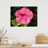 Impatiens donkerroze afdrukken poster (Keuken)