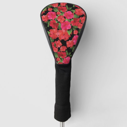 Impatiens Flowers Golfheadcover (Voorkant)