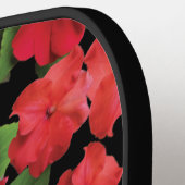 Impatiens Flowers Pickleball Paddle (Links Detail)