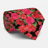 Impatiens Flowers Stropdas (Opgerold)