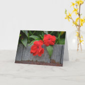 Impatiens Notecard Kaart (Gele Bloem)