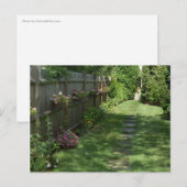 Impatiens Path Summer Flowers Custom Briefkaarten (Voorkant / Achterkant)