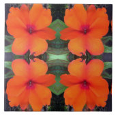 Impatiens ventilatorpatroon tegeltje (Voorkant)