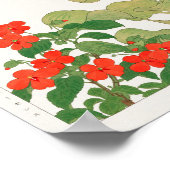 Impatiens, waterhyacinte door Tanigami Konan Poster (Hoek)