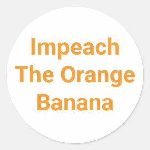Impeace De Sinaasappel Banaan Hankamer Artjunkhaus Ronde Sticker