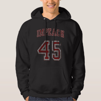 Impeach 45 Anti Trump Niet Mijn President Mannen V Hoodie