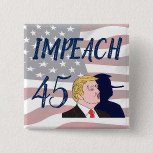 Impeach 45 Anti Trump politieke Button