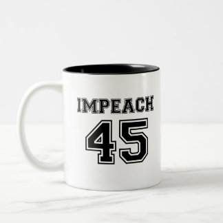 Impeach 45 tweekleurige koffiemok
