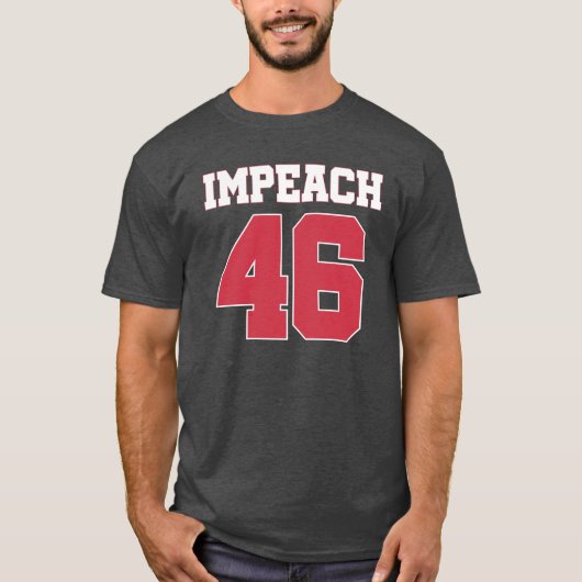 Impeach 46 Anti-Biden T-shirt (Voorkant)