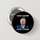 Impeach anti-Trump kiest een clown en verwacht een Ronde Button 5,7 Cm (Voorkant /achterkant)