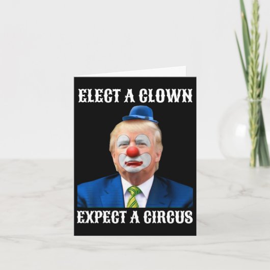 Impeach anti-Trump verkiest een clown verwacht een Kaart (Voorkant)