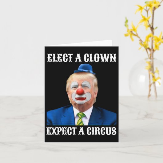 Impeach anti-Trump verkiest een clown verwacht een Kaart (Gele Bloem)