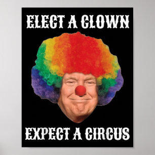 Impeach anti-Trump verkiest een clown verwacht een Poster