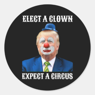 Impeach anti-Trump verkiest een clown verwacht een Ronde Sticker