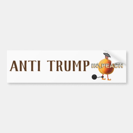 Impeach/antitrump, Bumpersticker (Voorkant)