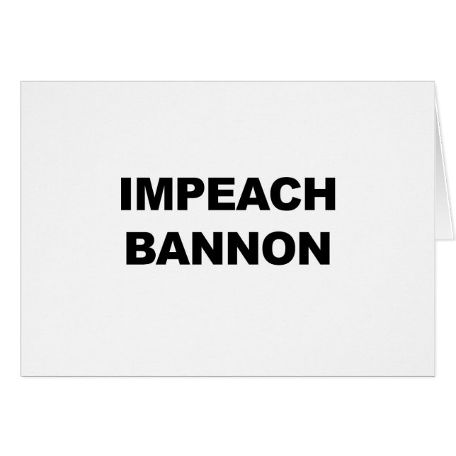 IMPEACH BANNON (Voorkant Horizontaal)