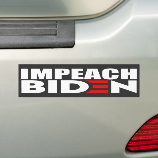 Impeach Biden Anti Joe Biden Bumpersticker (Op auto)