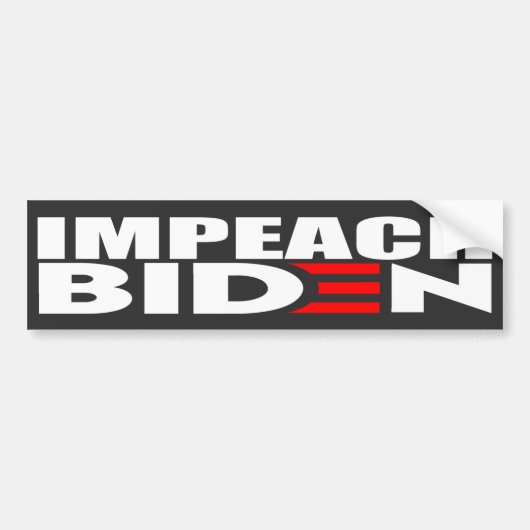 Impeach Biden Anti Joe Biden Bumpersticker (Voorkant)