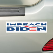Impeach Biden Anti Joe Biden Bumpersticker (Op auto)