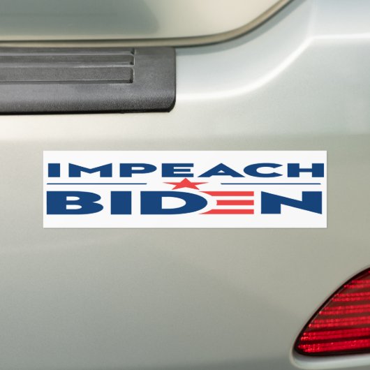 Impeach Biden Anti Joe Biden Bumpersticker (Op auto)