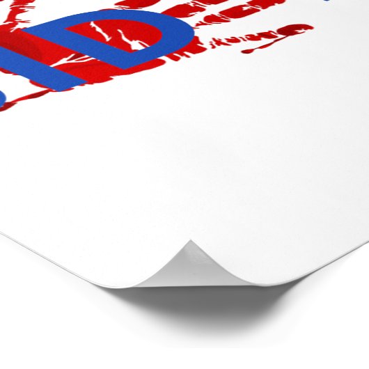 Impeach Biden Bloody Skeleton Hand Halloween Poster (Hoek)