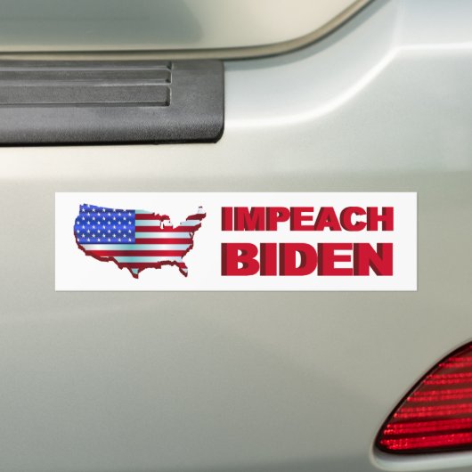 Impeach Biden Bumpersticker (Op auto)