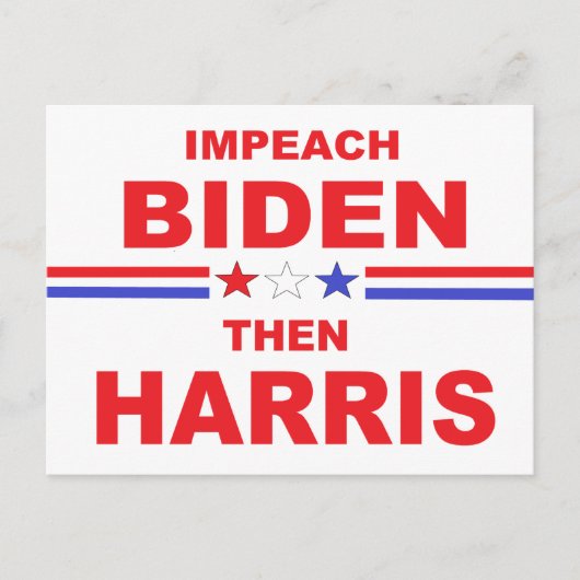 Impeach Biden en Harris  Briefkaart (Voorkant)