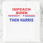 Impeach Biden en Harris Rechthoekige Sticker (Tas)